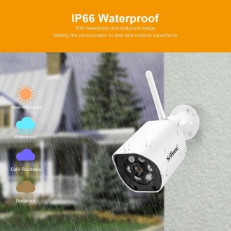 SriHome SH034C 4.0MP AI Humanoid Tracking WiFi Outdoor Surveillance Camera(UK Plug)