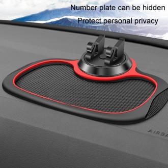 Car Center Console Mobile Phone Anti-skid Mat Temporary Parking Number Plate(With Bracket)