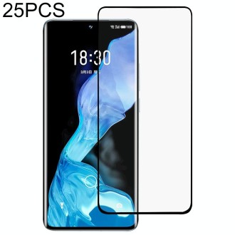 For Meizu 18 / 18s 25 PCS 3D Curved Edge Full Screen Tempered Glass Film(Black)