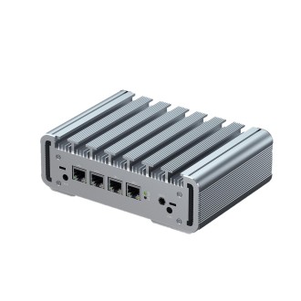 HYSTOU PO9B-J4125-4L Embedded Intel Celeron J4125 Processor Four Network Ports Mini Host, Specification:4GB+64GB