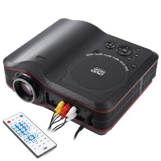 Portable DVD Projector with TV Receiver Function (PAL / NTSC / SECAM), AV IN / OUT and Game Function, Support SD / MMC Card / US