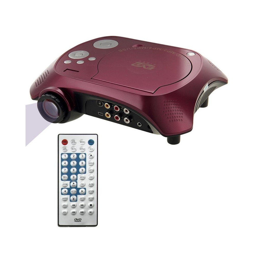 Home Theater Portable DVD Projector with TV Receiver Function (PAL / NTSC / SECAM), AV IN / OUT and Game Function, Support SD / 