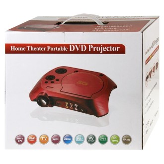 Home Theater Portable DVD Projector with TV Receiver Function (PAL / NTSC / SECAM), AV IN / OUT and Game Function, Support SD / 