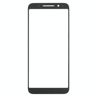 For Alcatel 3 5052D Front Screen Outer Glass Lens (Black)