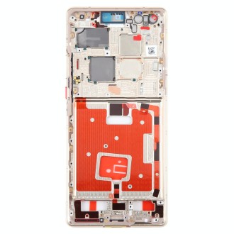 For Huawei Mate 40 Pro Front Housing LCD Frame Bezel Plate(Gold)