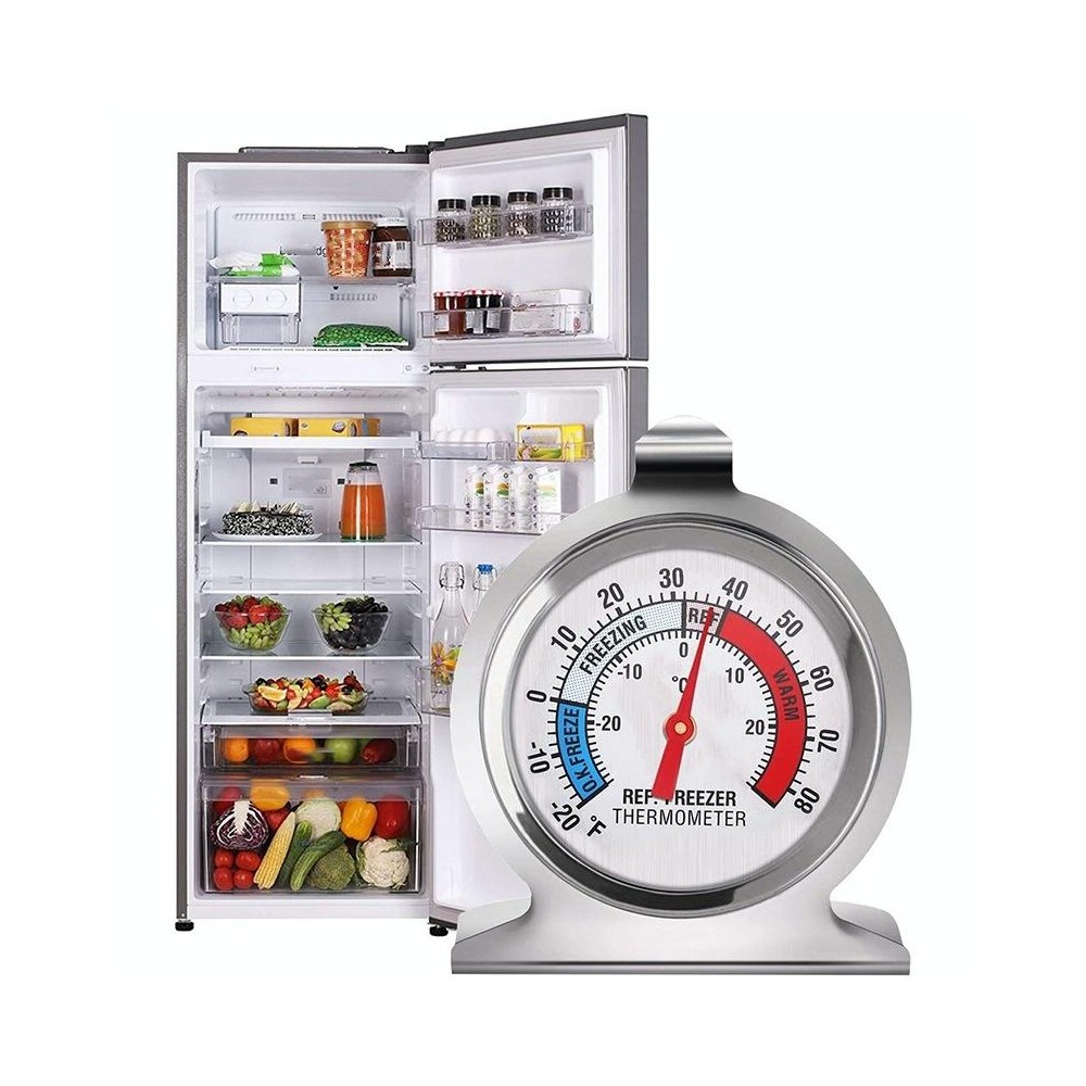 2 Inch Stainless Steel Refrigerator Thermometer Freezer Thermometer