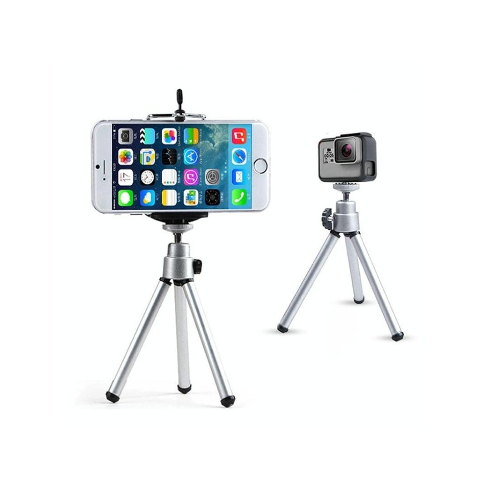 Portable 360 Degree Rotating Mobile Phone Shooting Tripod(Silver)