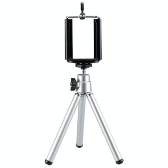 Portable 360 Degree Rotating Mobile Phone Shooting Tripod(Silver)