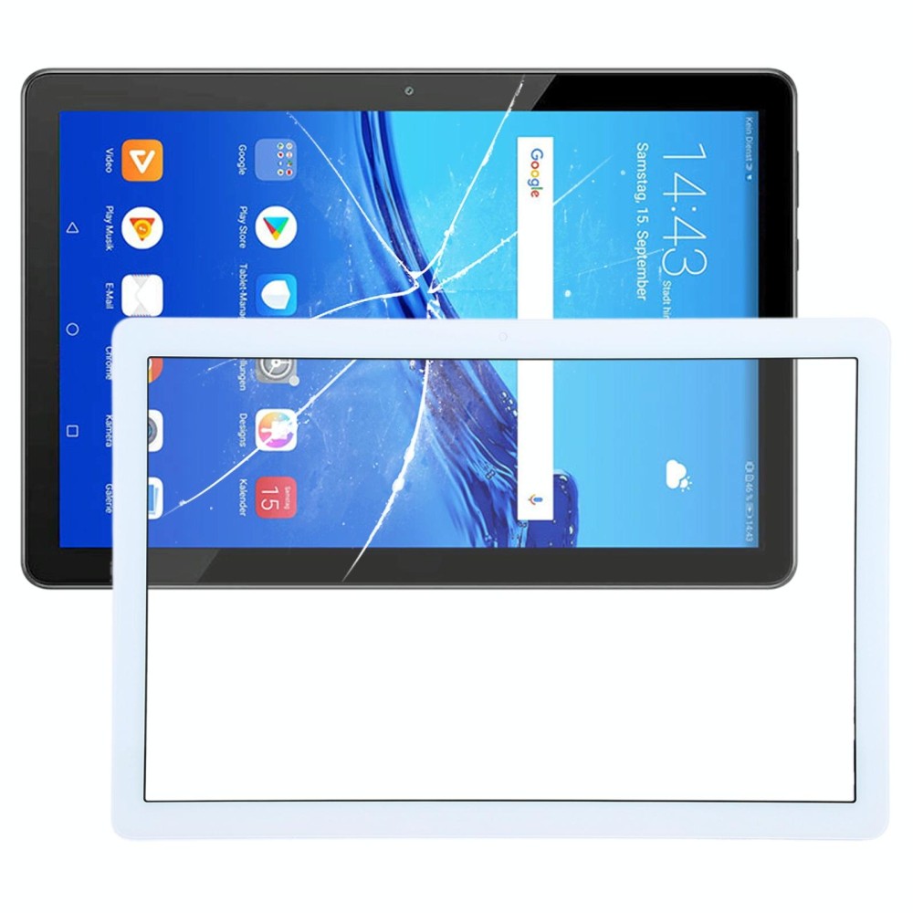 For Huawei MediaPad T5 AGS2-W09 AGS2-W19 WIFI  Front Screen Outer Glass Lens (White)