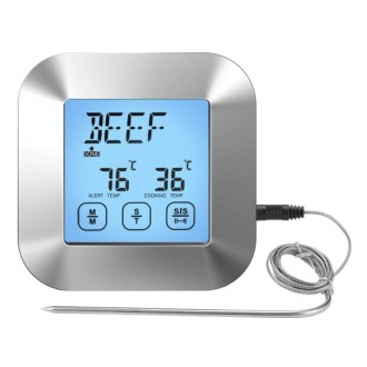 TS-82 Digital Kitchen Food Cooking BBQ Wireless Touch Screen Thermometer with Timer Alarm