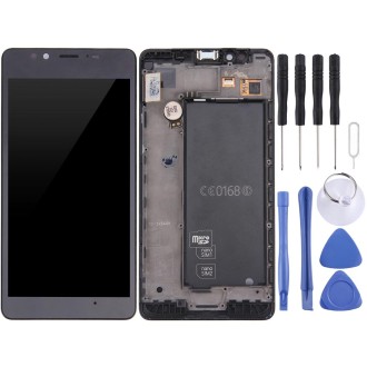 LCD Screen and Digitizer Full Assembly with Frame For Microsoft Lumia 950 (Black)