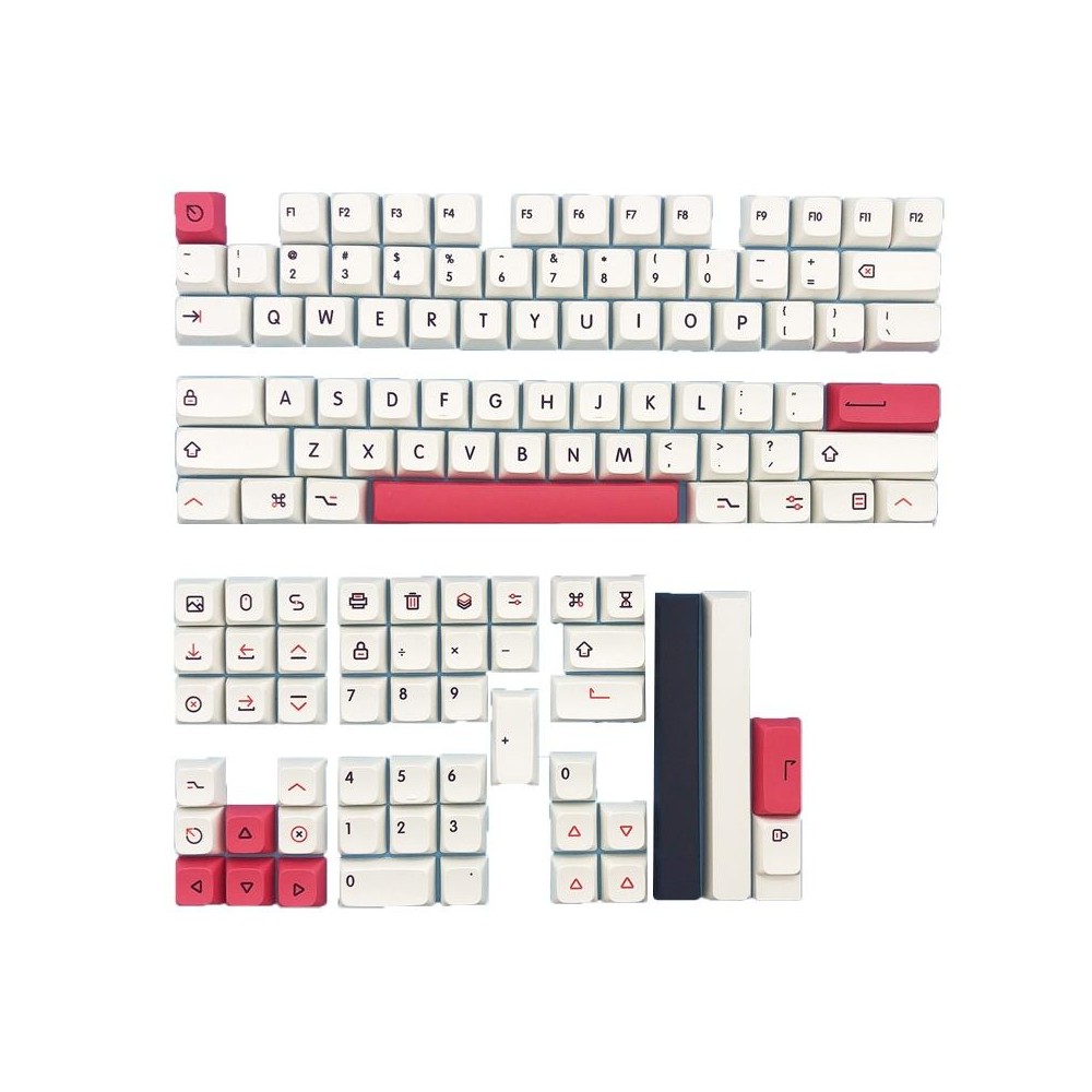 Planet 126 Keys Sublimation Mechanical Keyboard PBT Keycaps