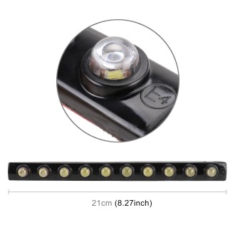 10LEDs SMD-5050 DC12V / 2.2W / 5500K / 112LM Car Daytime Running Light