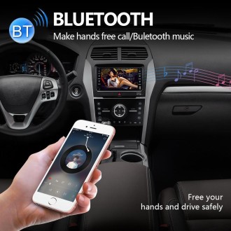 848V 16 7 inch Multi-touch Screen Car GPS Navigator, Support TF Card / USB / AUX / MP5 Player / Android & iPhone Mirror Links(Bl