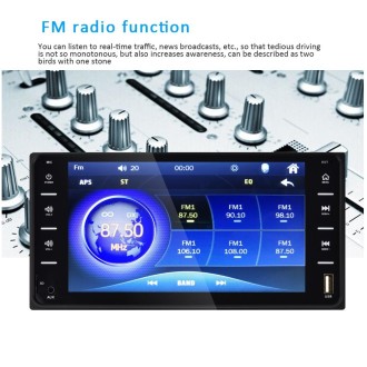 848V 16 7 inch Multi-touch Screen Car GPS Navigator, Support TF Card / USB / AUX / MP5 Player / Android & iPhone Mirror Links(Bl