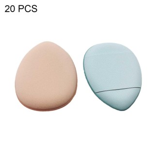 20 PCS Blue Mini Leather Wet and Dry Makeup Finger Puff