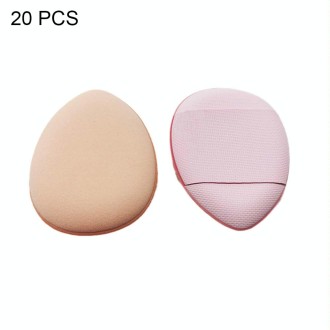 20 PCS Pink Purple Mini Leather Wet and Dry Makeup Finger Puff