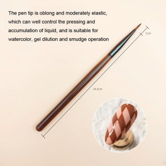 Brown Nail Art Pen Set Colorful Drawing Tools, Style: Versatile Pen