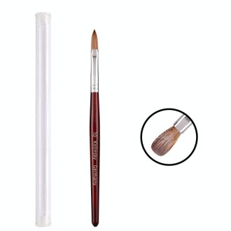 Red Wood Handle Kolinsky Hair Nail Art Brush No. 10 