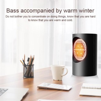 BG-360 Mini Household Desktop Radiator Warmer Electric Heater Warm Air Blower (Black)