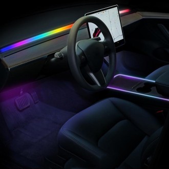 For Tesla Model3/Y Car Dashboard APP To Control Colorful Ambient Lights(CZY-429)