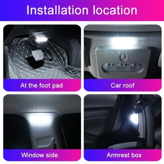 USB-C / Type-C Colorful Touch Switch Control Car Foot Ambient Light