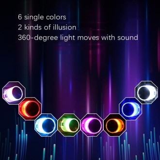 Car Decorative USB Universal LED Atmosphere Lamp, Color: Purple