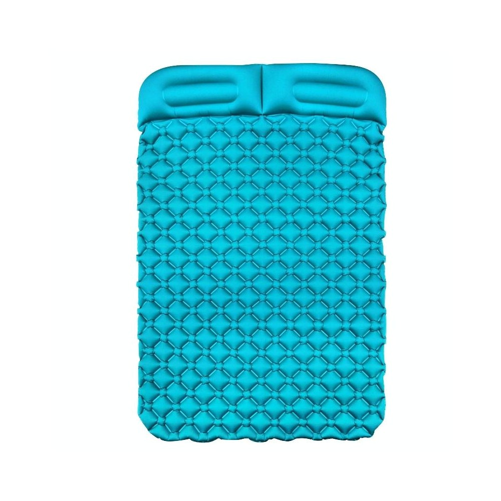 Ordinary Type Outdoor Camping Peripheral Inflatable Cushion Portable TPU Inflatable Double Bed, Size: 195 x 119 x 16cm(Peacock B