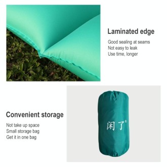 Ordinary Type Outdoor Camping Peripheral Inflatable Cushion Portable TPU Inflatable Double Bed, Size: 195 x 119 x 16cm(Peacock B