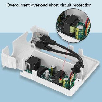 POE-4812FG  48V To 12V Isolated Standard POE Splitter Outdoor Monitoring Waterproof Power Supply Module