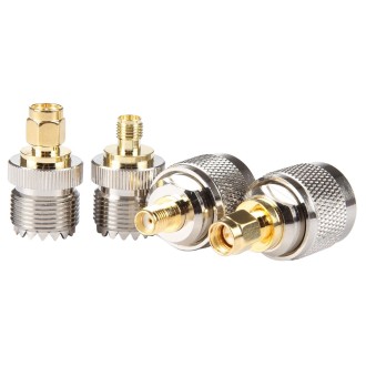 4 in 1 UHF To SMA RF Coaxial Connector Adapter