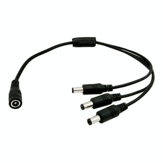 0.37m 3 in 1 DC Female to DC Male Power Connection Extension Cable