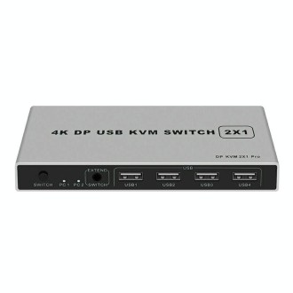 4K KYSW59 60HZ DP USB KVM Switch 2-in-1 Computer Sharing Device