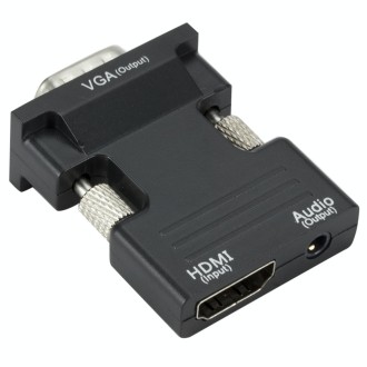 HDMI to VGA Projector HDMI Adapter With Audio Cable Computer HD Converter