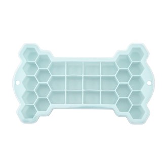 30 Grid Bone Honeycomb Silicone Ice Cube Mold with Lid(Mint Green)