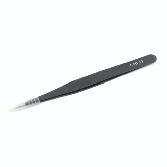 JIAFA JF-603 Straight Tip Tweezers (Black)