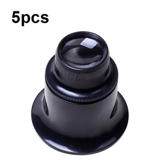 5pcs Eyepiece Magnifier Glass Lens Eyepiece Type Repair Magnifier, Times: 20X