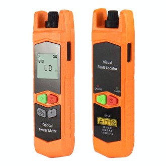 2-in-1 10-30mW Fiber Optic Red Light Pen + Optical Power Meter (-70+6dBm) Set