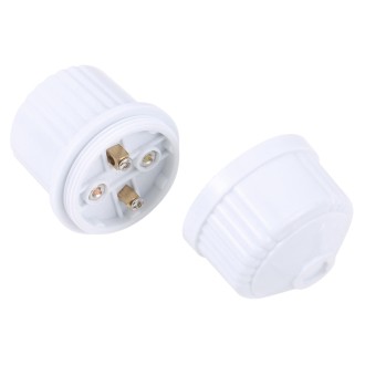 Suspension Type E27 Flame-retardant Threaded Lamp Holder (White)