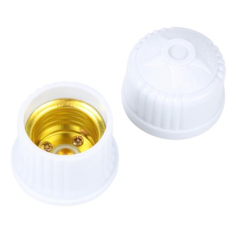 Suspension Type E27 Flame-retardant Threaded Lamp Holder (White)