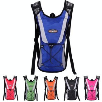 Outdoor Sports Mountaineering Cycling Backpack Water Bottle Breathable Vest(Blue)