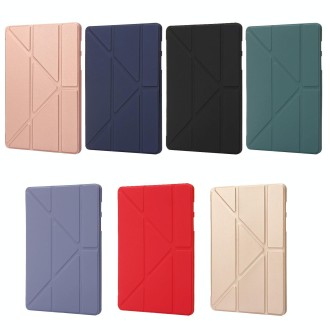 For Samsung Galaxy Tab S9 Deformation Silicone Leather Tablet Case(Lavender)