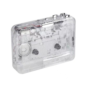 USB Cassette Player USB Cassette Tape to MP3 Converter (Transparent)