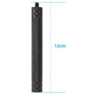 Diamond Texture  Aluminum Alloy Extension Rod Tube(Black)