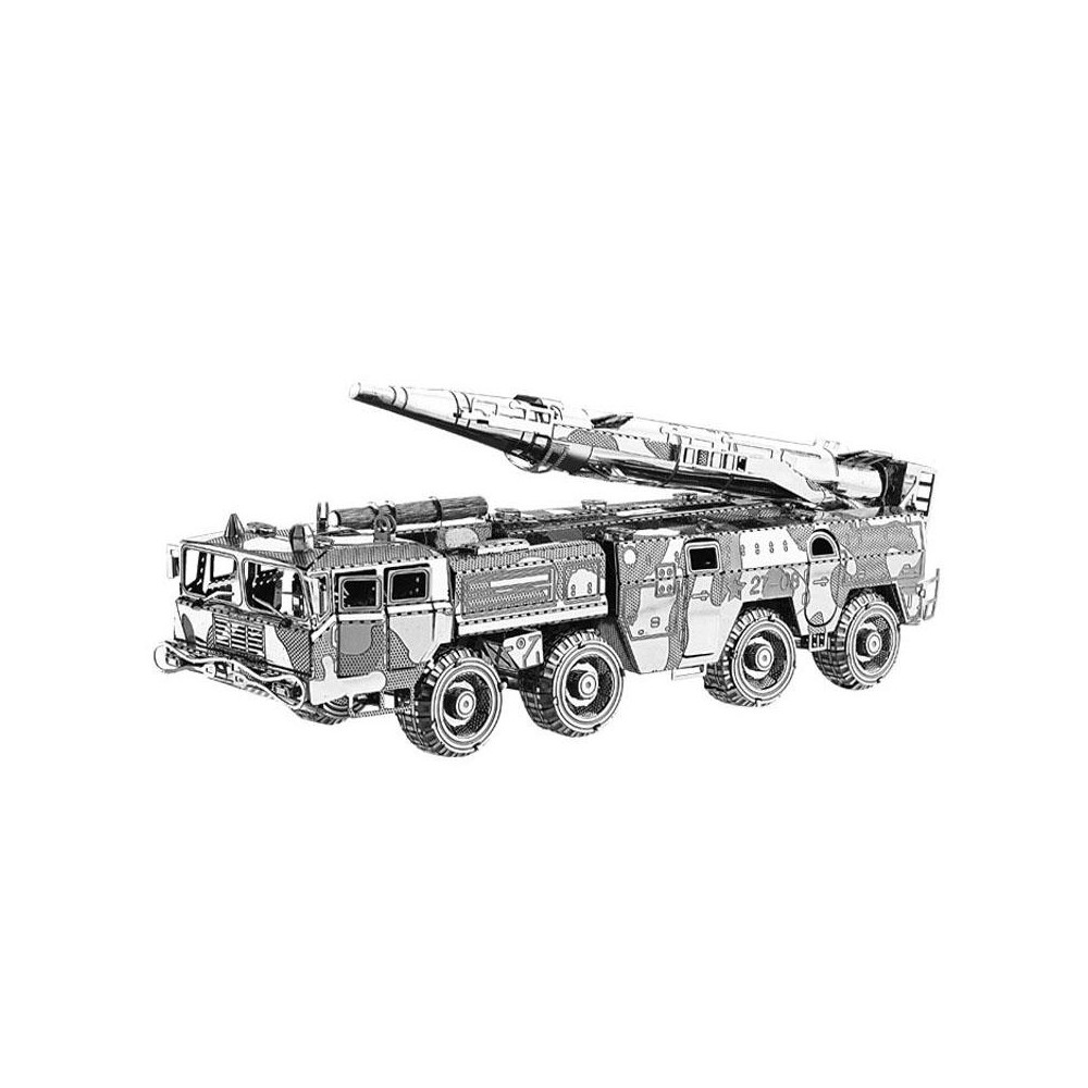 Missile Carrier 3D Three-dimensional Metal Car Assembly Model DIY Puzzles Toy