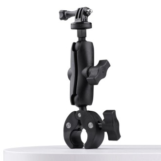 Extended Version 360 Rotation Adjustable Action Camera Bike Motorcycle Handlebar Holder (Black)