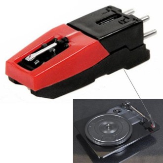 Stereo stylus Needle for Vinyl LP USB Turntable(Black)