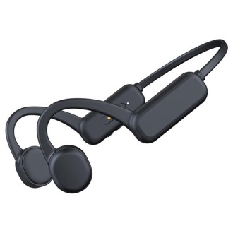 DG-X18 Bone Conduction Bluetooth Headphones Swimming IPX8 Waterproof Sports Headphones, Memory Capacity: 32G(English Black)