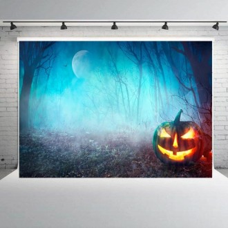 1.25x0.8m Holiday Party Photography Background Halloween Decoration Hanging Cloth, Style: WS-153