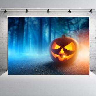 1.25x0.8m Holiday Party Photography Background Halloween Decoration Hanging Cloth, Style: WS-145